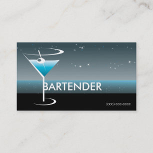 Bartending Carte de visite Martini verre