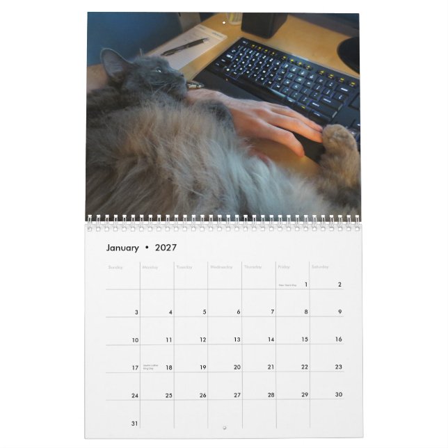 Bartholomew 2013 calendar (Jan 2027)