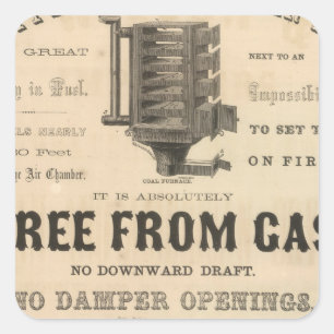 Bartlett and Leslie Square Sticker