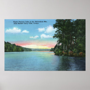 Bartlett Carry Club View of Upper Saranac Lake Poster