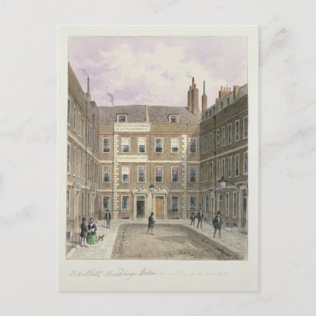 Bartlett's Buildings, Holborn, 1838 Postcard (Front)