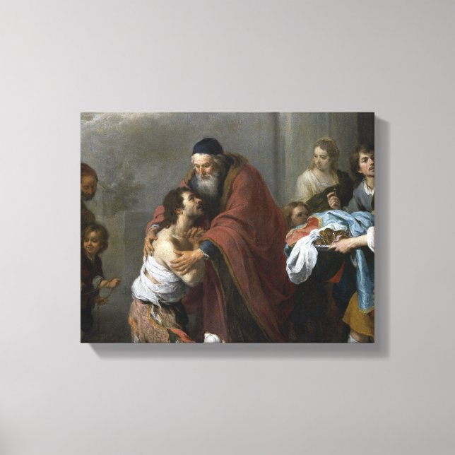 Bartolome Esteban Murillo-Return of the Prodigal Canvas Print (Front)