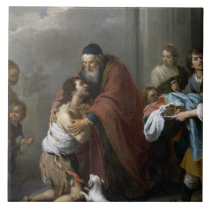 Bartolome Esteban Murillo-Return of the Prodigal Tile
