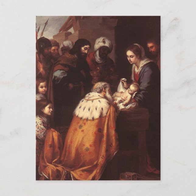 Bartolome Murillo - The Adoration of the Magi Postcard (Front)