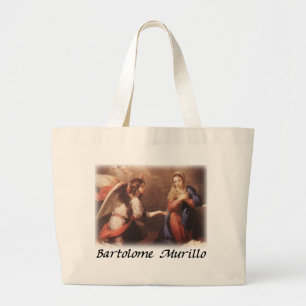 Bartolome Murillo - The Annunciation Large Tote Bag