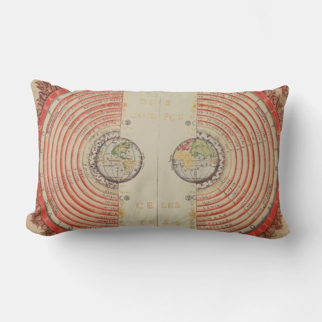 Bartolomeu Velho Figure of the Heavenly Bodies Lumbar Pillow (Front)