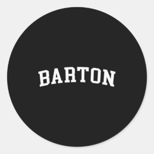 Barton  classic round sticker