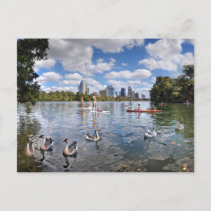 Barton Creek at Lady Bird Lake - Austin, Texas Postcard