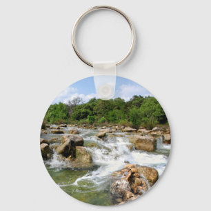 Barton Creek - Austin, Texas - 3 Mile Waterfalls Keychain