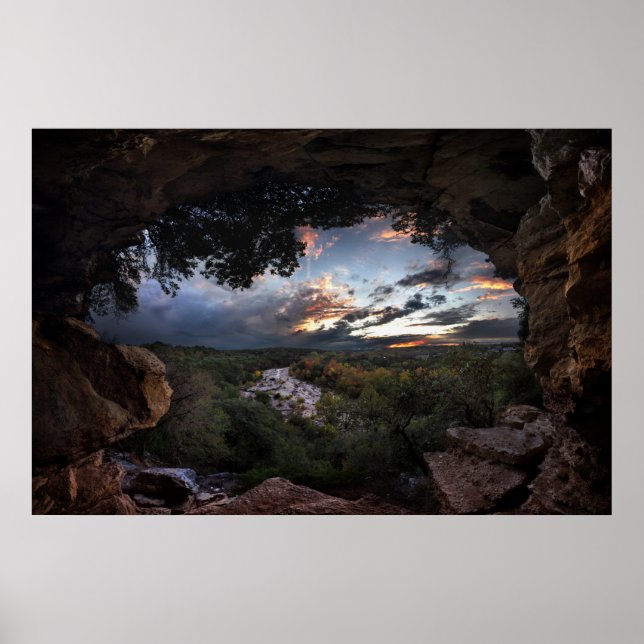 Barton Creek Sunset - Austin, Texas Poster (Front)