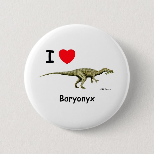 Baryonyx 2 Inch Round Button (Front)