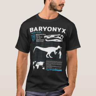 Baryonyx fossil fact sheet T-Shirt