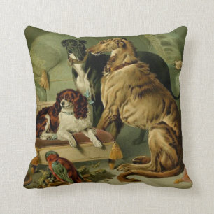 Barzoï vintage, lévrier, coussin d'épagneul