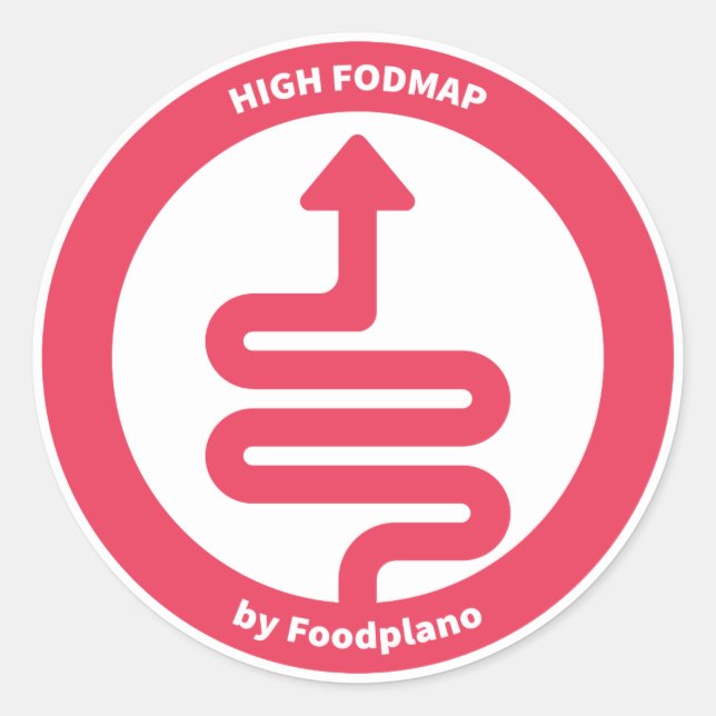 Bas autocollant de régime de FODMAP pour de hautes (Devant)