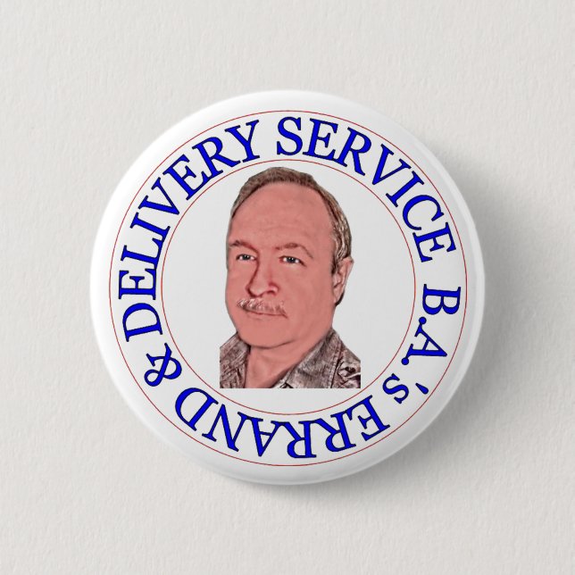BA's Errand & Delivery Service 2 Inch Round Button (Front)