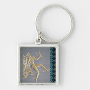 Bas-relief depicting Mercury Keychain