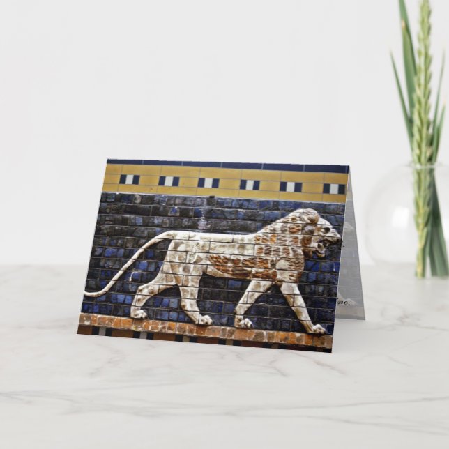 Bas Relief, Ishtar Lion Gate - Istanbul Card (Front)