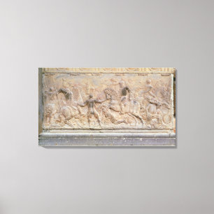 Bas relief panel canvas print