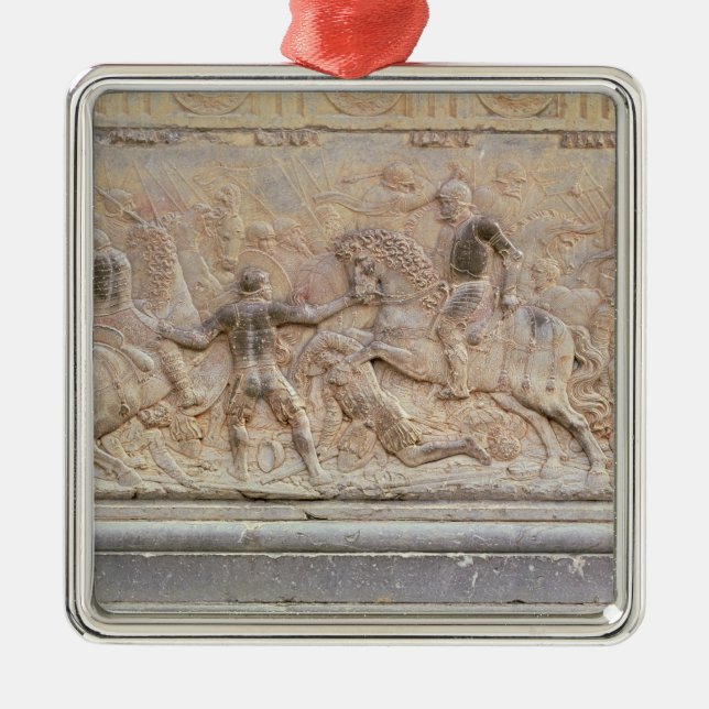 Bas relief panel metal ornament (Front)
