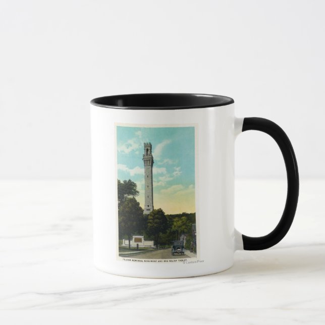 Bas Relief Tablet and Pilgrim Memorial View Mug (Right)