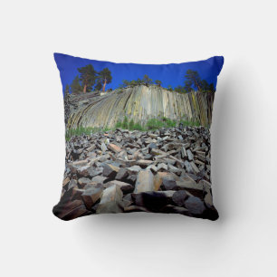 Basalt Formations of Devils Postpile Throw Pillow