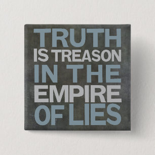Basalt, thruth is treason long-26 2 inch square button