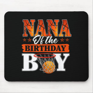 Basball Nana Of The Birthday Boy Family Matching Mouse Pad