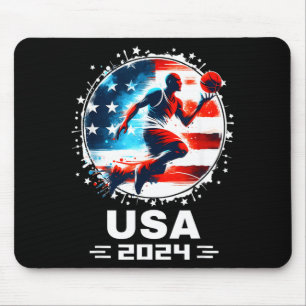 Basball Usa Flying Bisonrel 2024 Basball Usa Team Mouse Pad