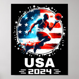 Basball Usa Flying Bisonrel 2024 Basball Usa Team Poster