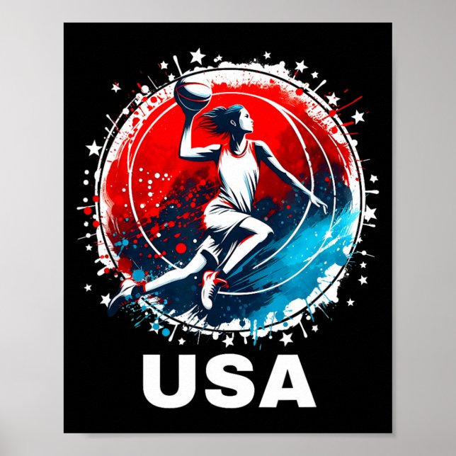 Basball Usa Go Usa Team Poster (Front)