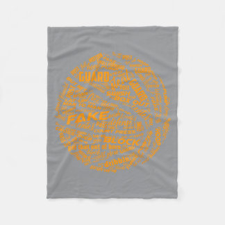 Basball Word Cloud Shirt _ Cute Trained Mvp Player Fleece Blanket