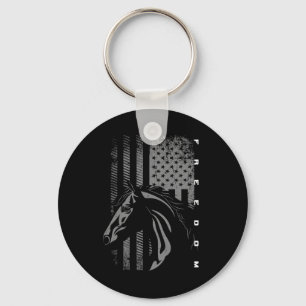 Basbo Uni-kids Black Flag Print - Horseback Riding Keychain