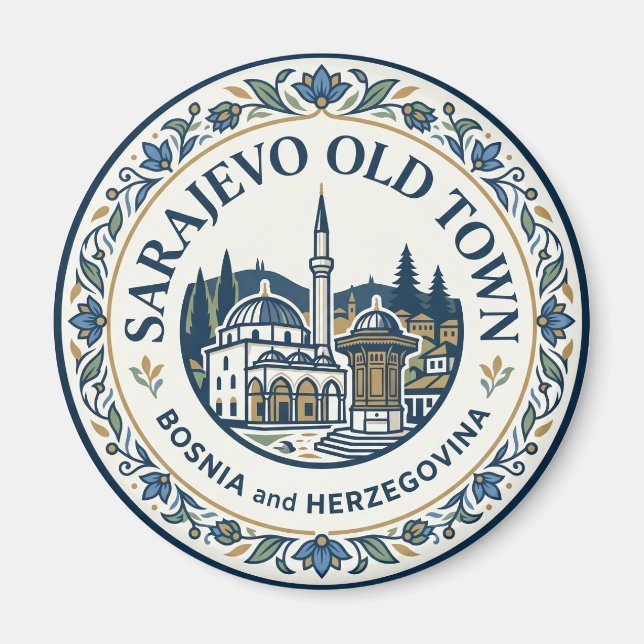 Baščaršija (Sarajevo Old Town) Magnet (Front)