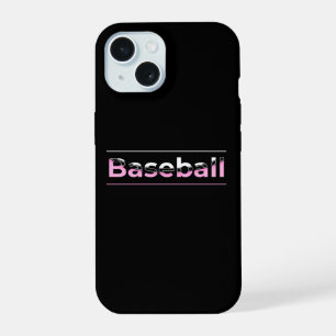 Base-ball Féminin - Typographie Géométrique Rose