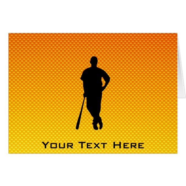 Base-ball jaune-orange (Devant horizontal)