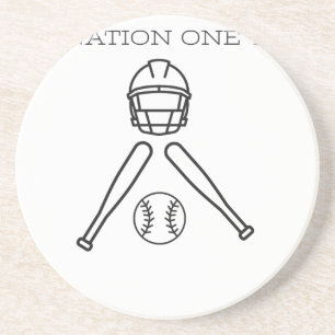 Base BAll..One Nation one Team . Coaster