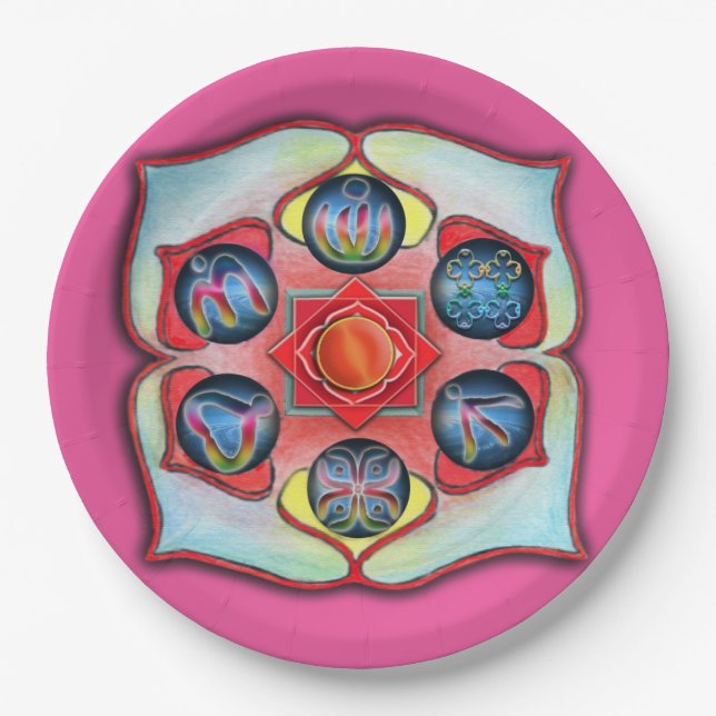 Base Chakra Paper Plate (Front)