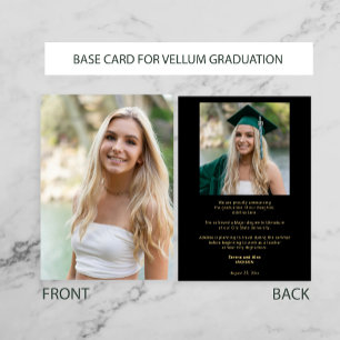 BASE de graduation de la photo pour la faire-part