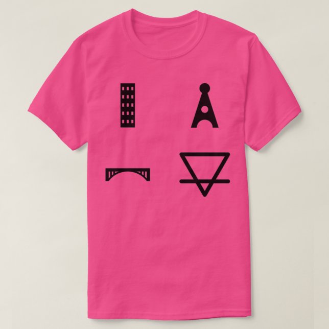 Base Jump Basics Antenna Red T-Shirt (Design Front)