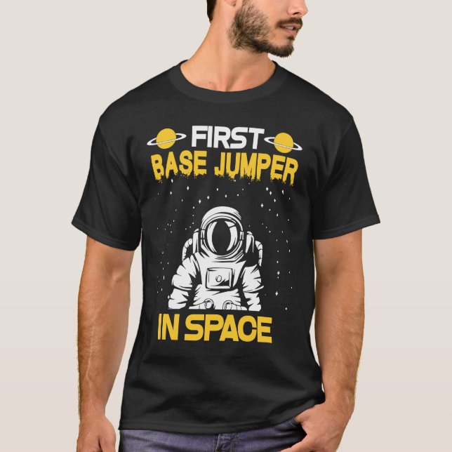 Base Jumper In Space T-Shirt (Front)