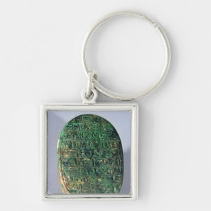Base of a marriage scarab of Amenhotep III Keychain