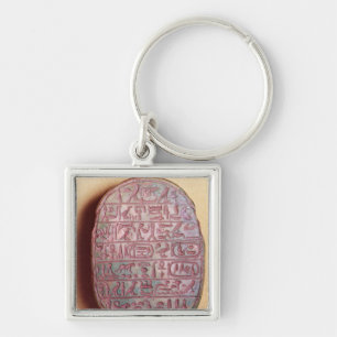 Base of a marriage scarab of Amenhotep III Keychain