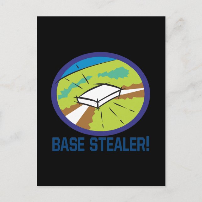 Base Stealer Postcard (Front)