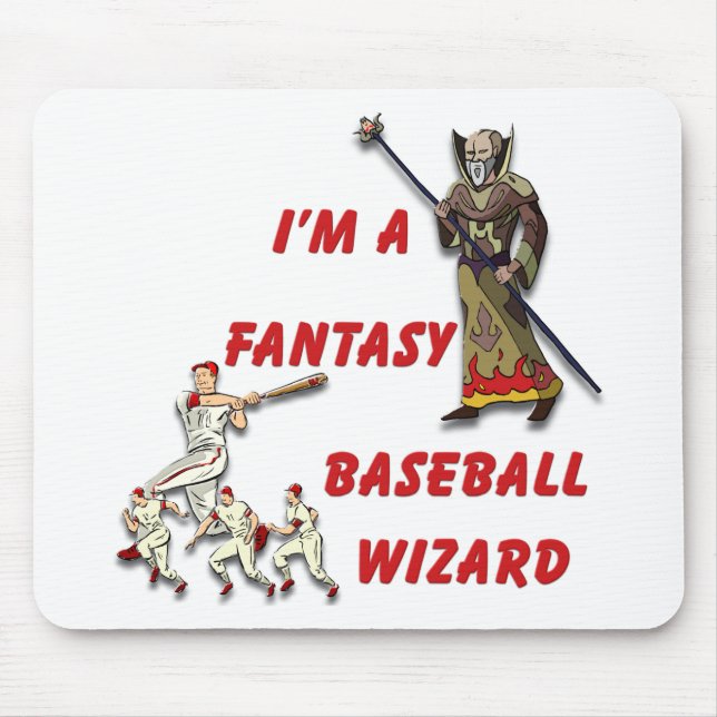 Basebal Wizard #2 Mouse Pad (Front)