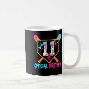 Baseball 11 Year Old Ice Cream Drip 11th Birthday  Coffee Mug