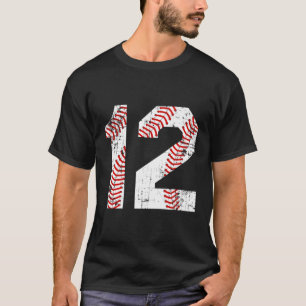 Baseball 12 Jersey Number T-Shirt