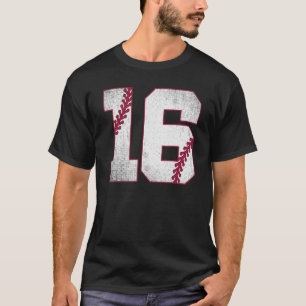 Baseball 16th Birthday Baseball Jersey 16 Years O T-Shirt