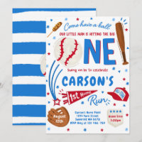 Baseball 1st Home Run Birthday Party