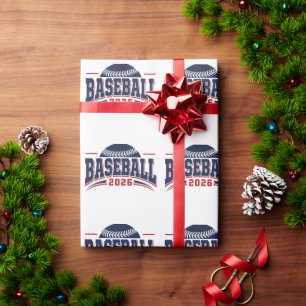 Baseball 2026 - Classic Sports Team Style Design Wrapping Paper