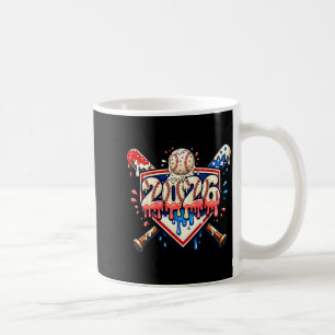 Baseball 2026 Ice Cream Drip Bats For Boys Birthda Coffee Mug